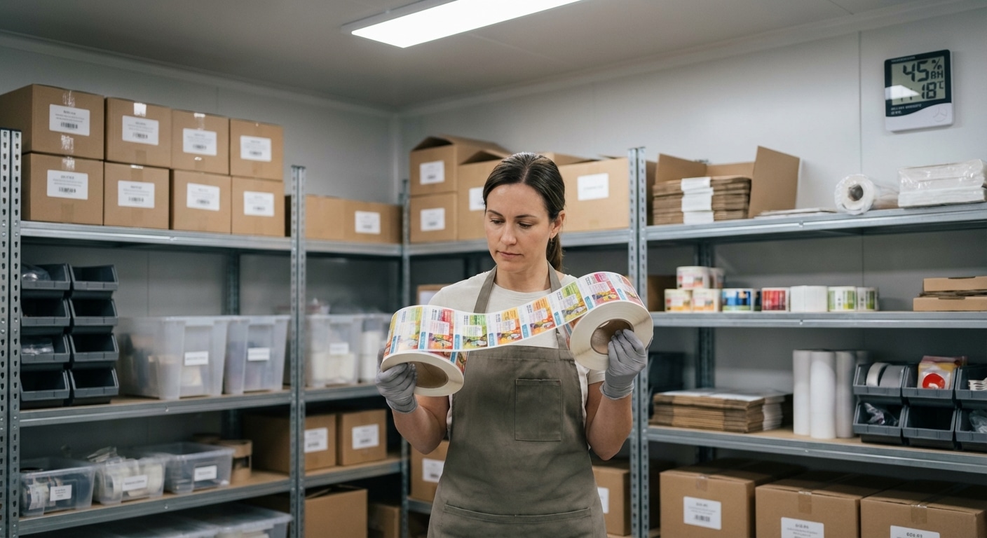 วิธีเก็บรักษาสติ๊กเกอร์ฉลากสินค้า ให้กาวเหนียว สีสดนาน - store-sticker-labels-properly