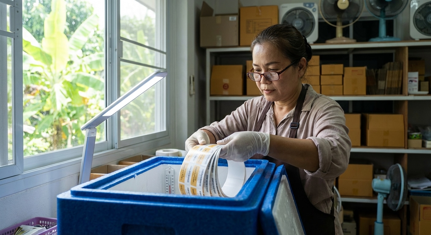 ทริคเก็บสติ๊กเกอร์ฉลากสินค้าหน้าร้อน 2026 กาวไม่เยิ้ม! - summer-2026-sticker-maintenance