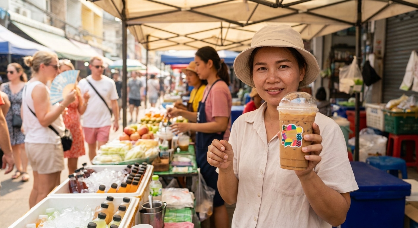 รับมือหน้าร้อน 2026! ทริคเลือกสติ๊กเกอร์ติดแก้วน้ำไม่ลอก - summer-sticker-material-guide