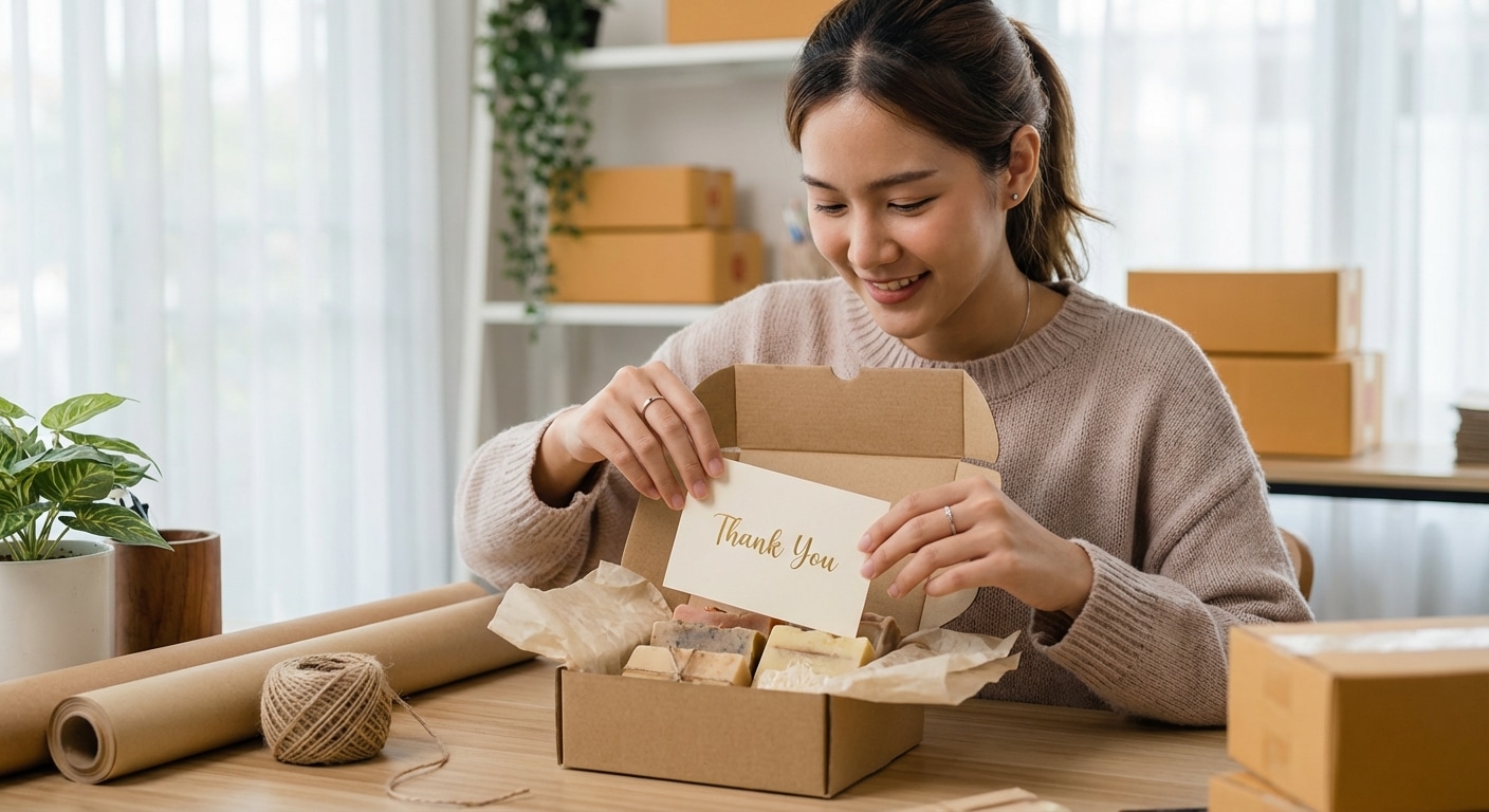 การ์ดขอบคุณ: ไอเทมลับเพิ่มยอดซื้อซ้ำ มัดใจลูกค้า SME - thank-you-card-marketing-sme