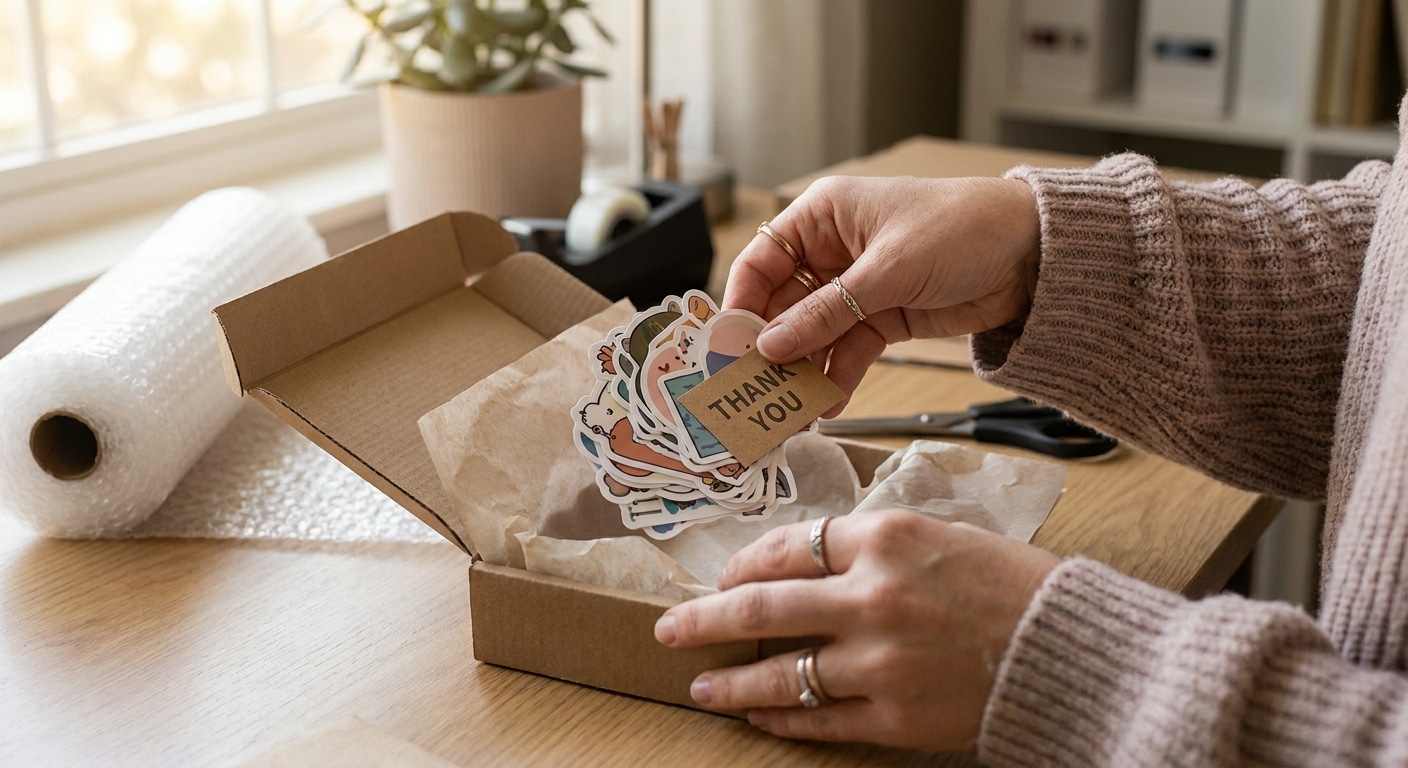 สร้าง Unboxing Experience ให้แบรนด์ปังด้วยสติ๊กเกอร์ไดคัท - unboxing-experience-diecut-sticker