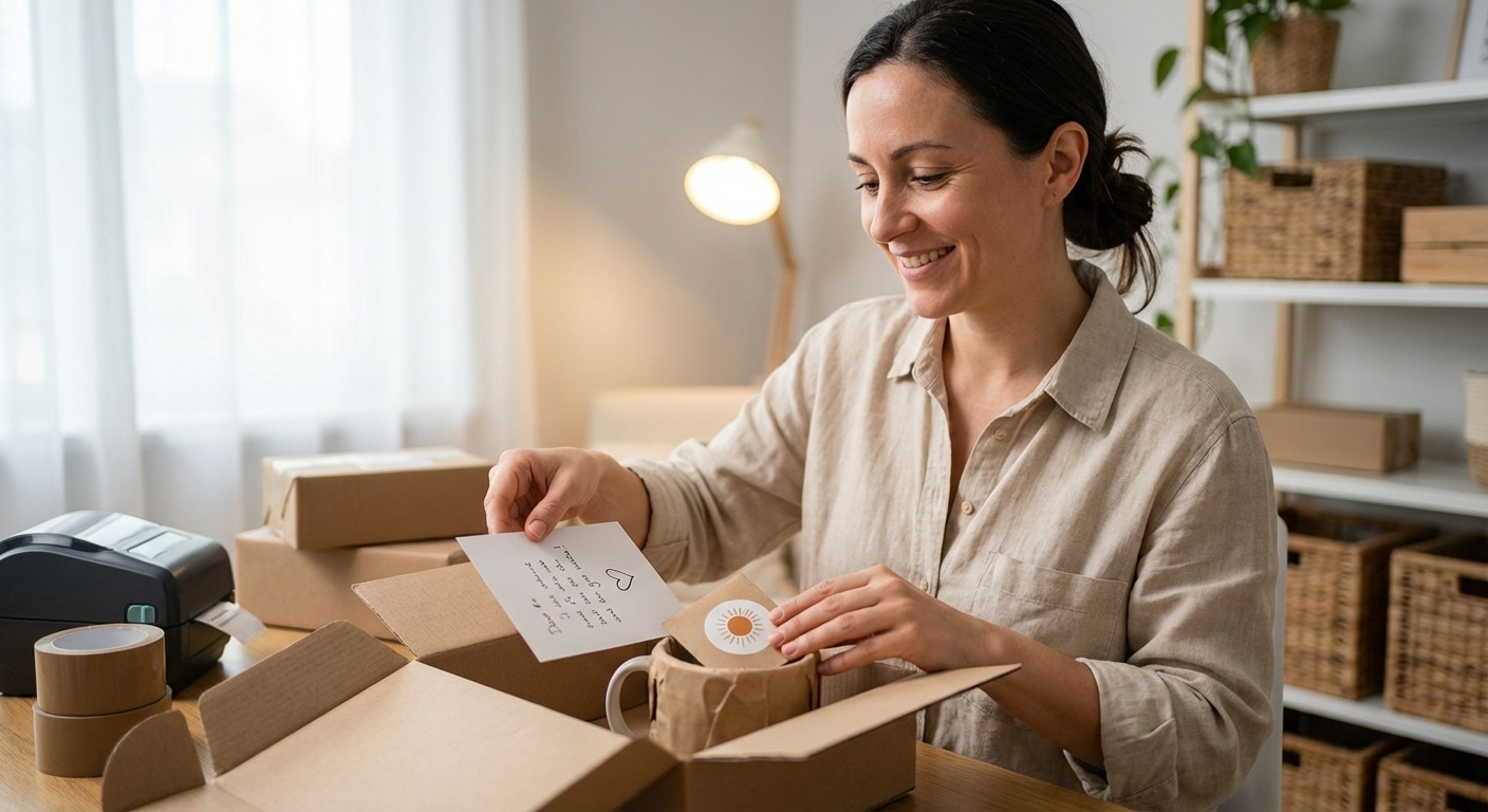 เคล็ดลับแพ็กของให้ปัง! ใช้สติ๊กเกอร์และนามบัตรมัดใจลูกค้า - unboxing-experience-sticker-business-card