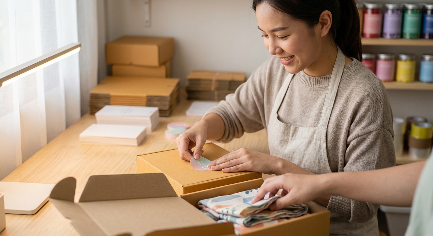 กลยุทธ์ Unboxing: ออกแบบสติ๊กเกอร์ติดกล่องดันยอดรีวิว - unboxing-marketing-sticker-design