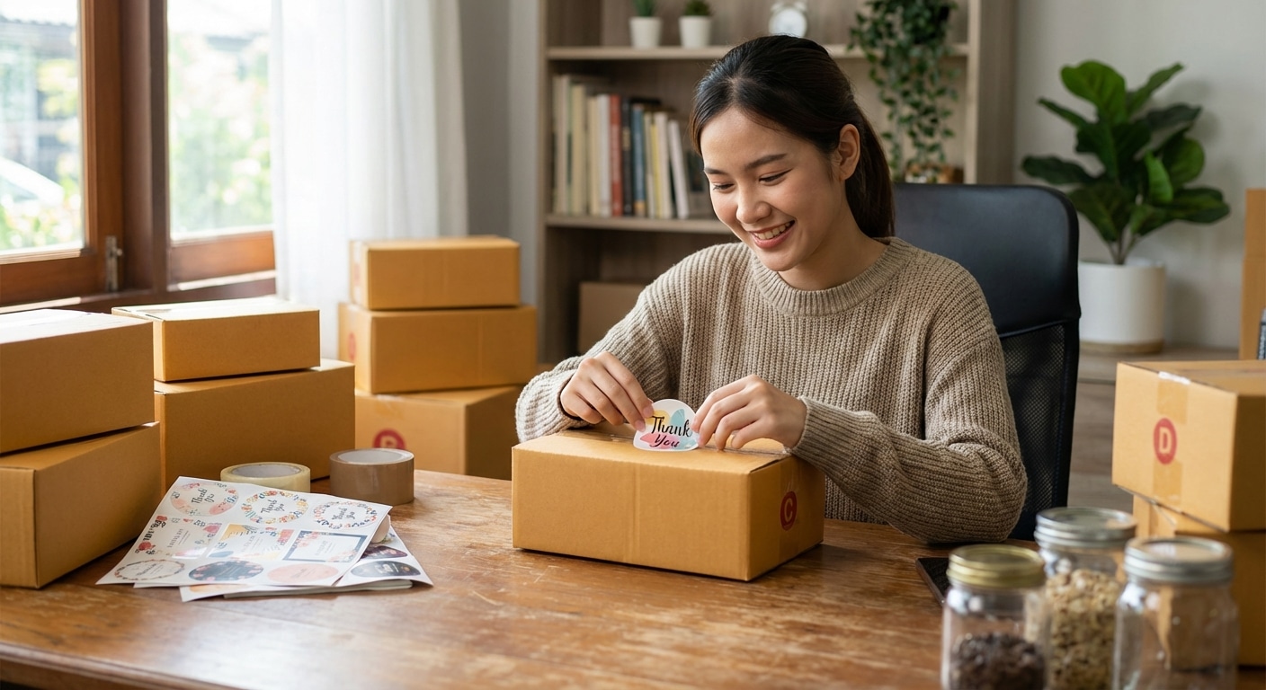 กลยุทธ์ Unboxing: ดันยอดรีวิวด้วยสติ๊กเกอร์และฉลากสินค้า - unboxing-strategy-sticker-label-review