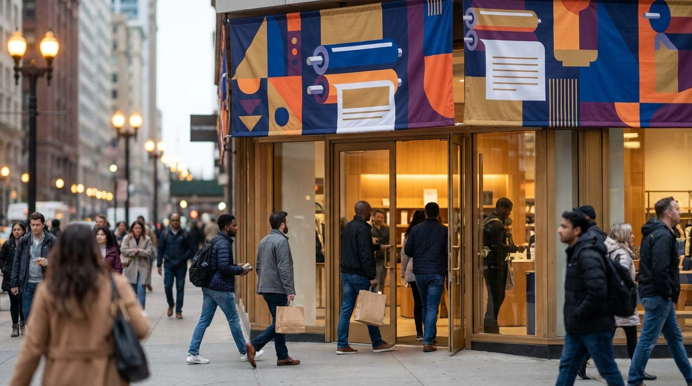 เทคนิคออกแบบป้ายไวนิลหน้าร้านให้สะดุดตา ดึงลูกค้าใน 3 วิ - vinyl-banner-design-tips-sme