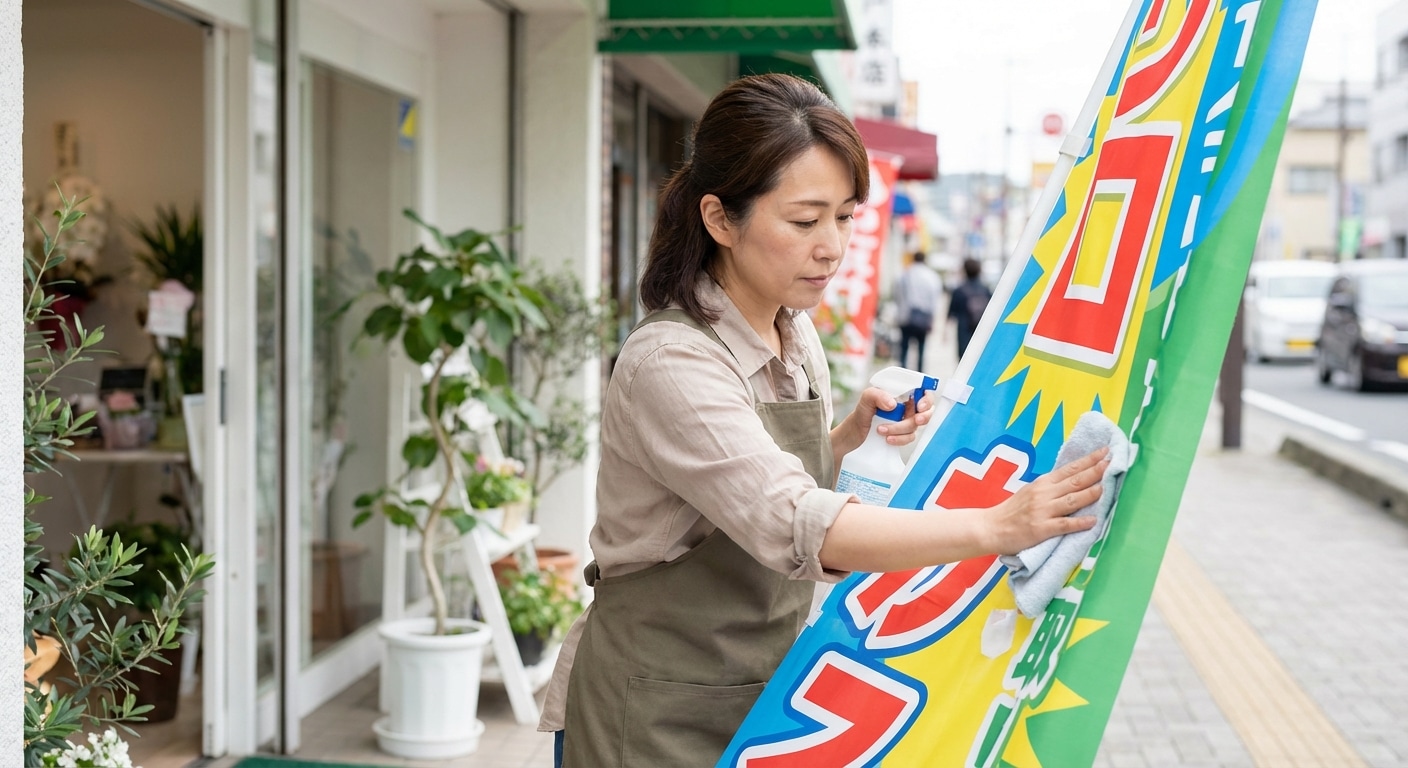 วิธีดูแลป้ายไวนิลหน้าร้านให้สีสด ทนแดดทนฝน ยืดอายุใช้งาน - vinyl-sign-maintenance-tips