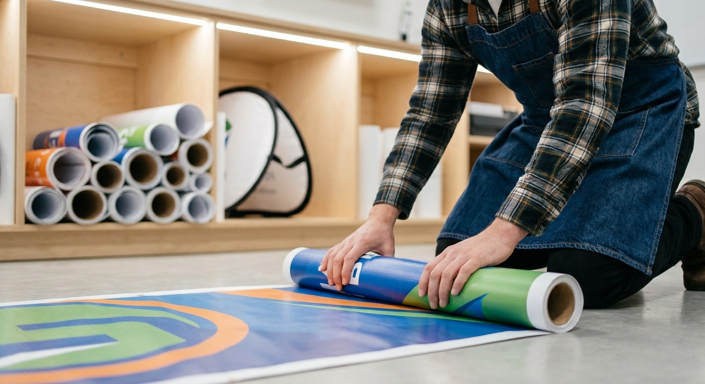 วิธีเก็บป้ายไวนิลและสแตนดี้ให้สีสดทนทาน ใช้งานได้นาน - vinyl-standee-maintenance-tips