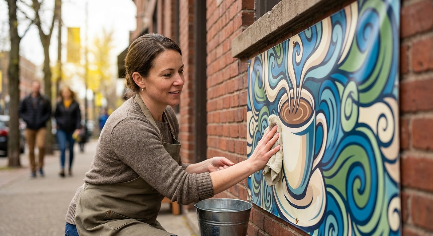 5 ทริคดูแลป้ายโฆษณาและสติ๊กเกอร์ให้สีสด ทนแดดทนฝน - vinyl-sticker-maintenance-tips