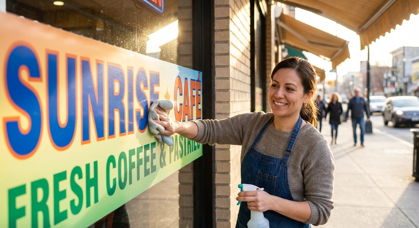 วิธีดูแลป้ายไวนิลและสติ๊กเกอร์หน้าร้านให้สีสด ทนแดดนาน - vinyl-sticker-maintenance-tips