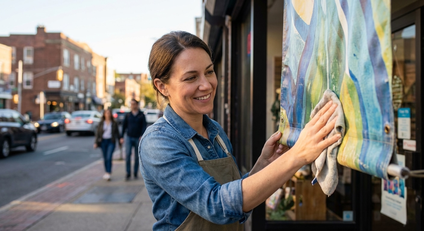 วิธีดูแลป้ายไวนิลและสติ๊กเกอร์ให้สีสดทนนานสู้แดด - vinyl-sticker-maintenance-tips