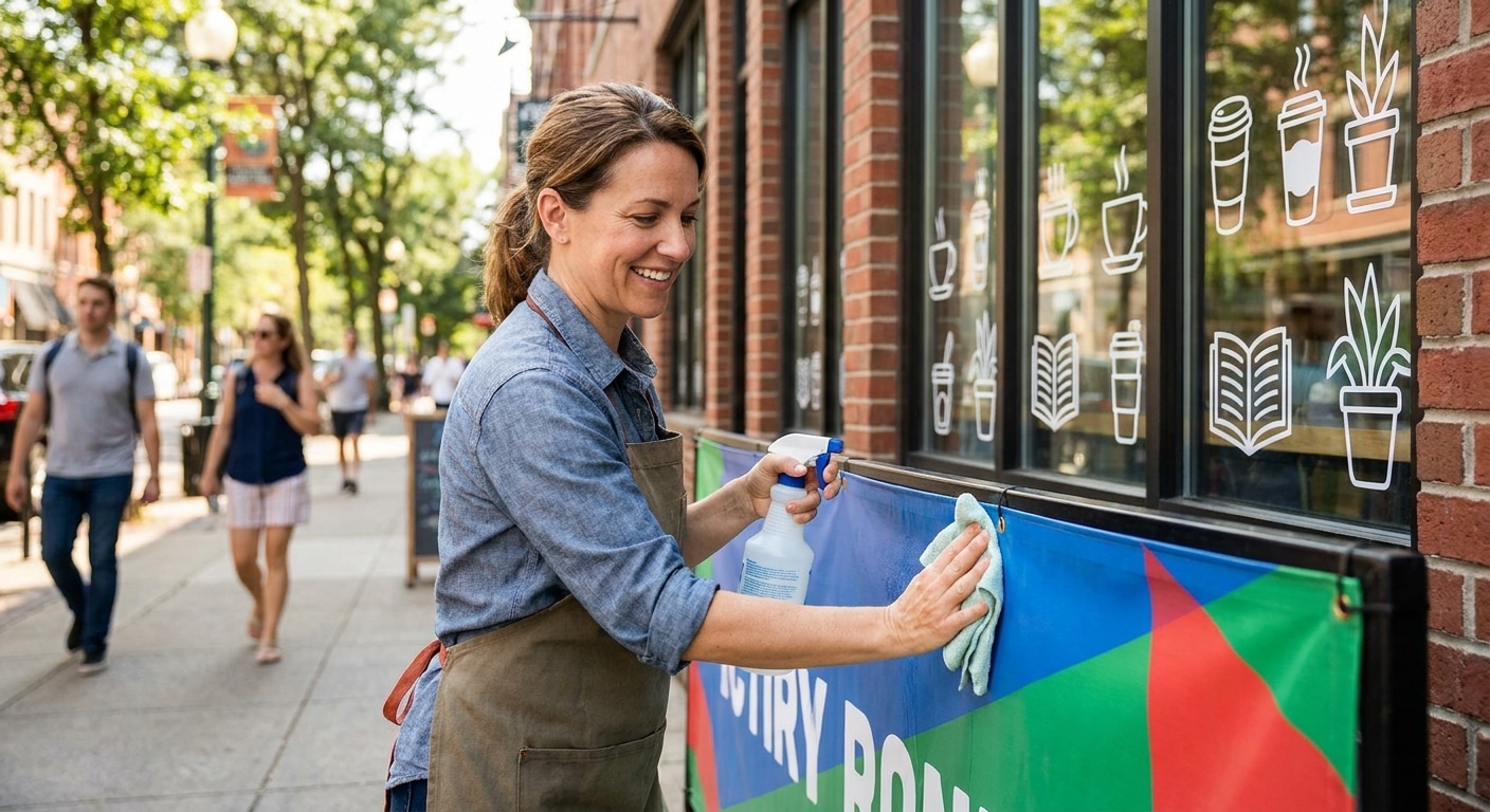 วิธีดูแลป้ายไวนิลและสติ๊กเกอร์ให้สีสดทนนาน - vinyl-sticker-maintenance-tips