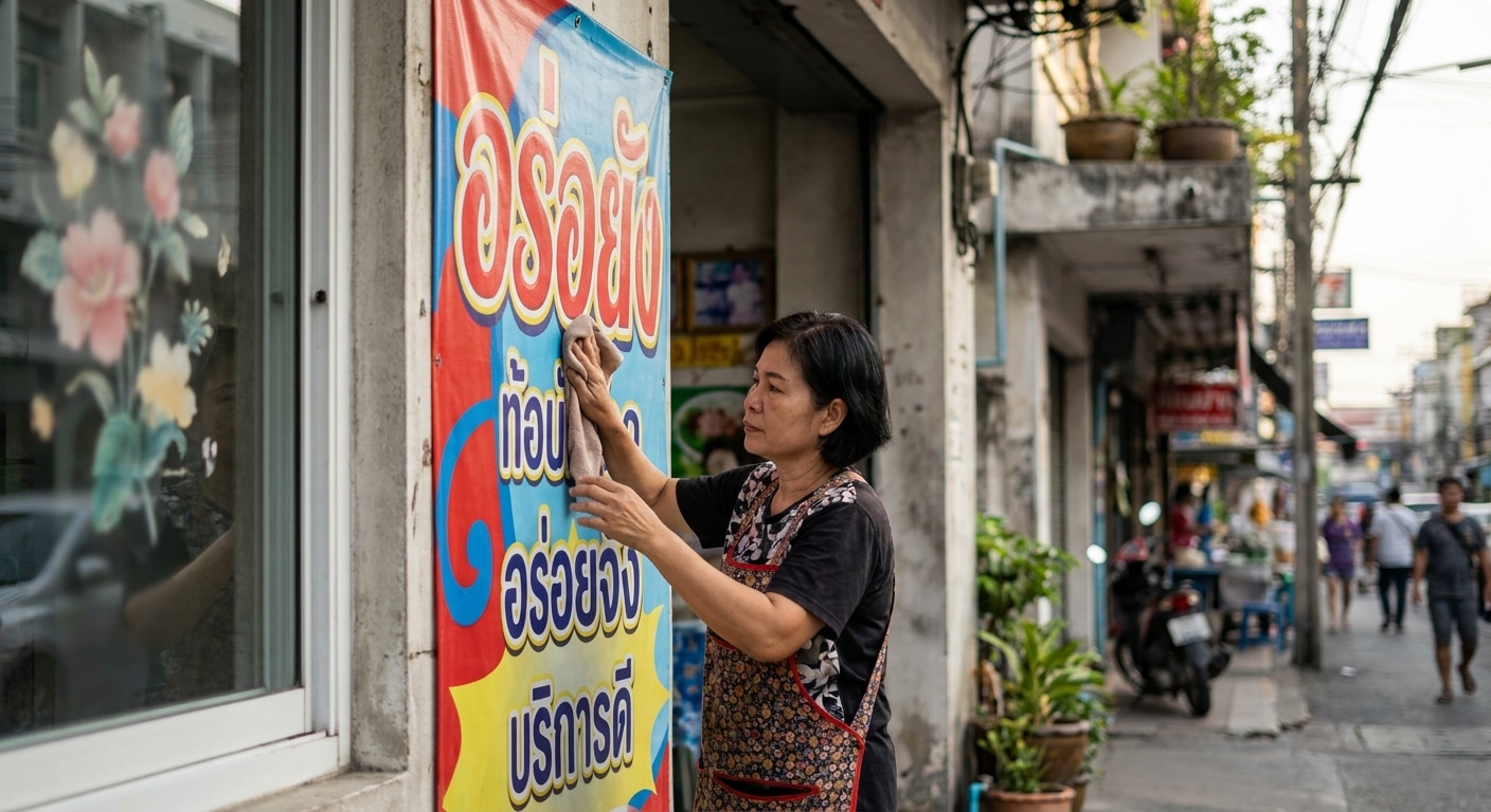 ทริคยืดอายุสติ๊กเกอร์และป้ายไวนิลหน้าร้านให้สีสดทนทาน - vinyl-sticker-maintenance-tips