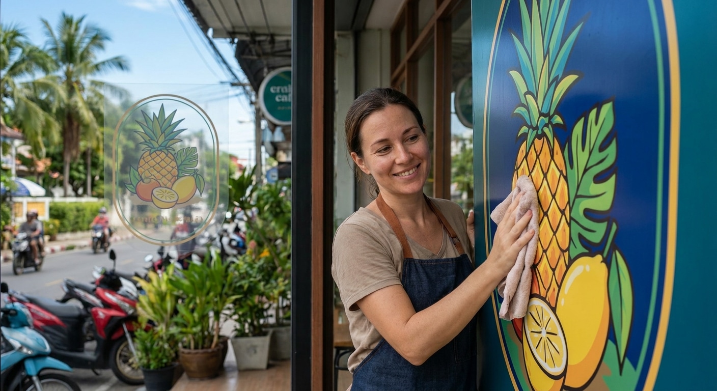 วิธีดูแลป้ายไวนิลและสติ๊กเกอร์ให้สีสด ทนแดดทนฝน - vinyl-sticker-maintenance-tips