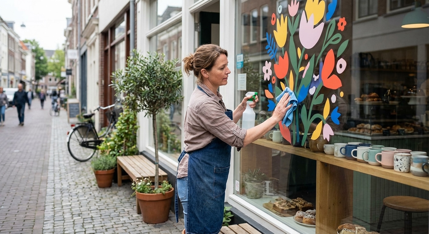 วิธีดูแลป้ายไวนิลและสติ๊กเกอร์หน้าร้านให้สีสด ทนแดดทนฝน - vinyl-sticker-maintenance-tips