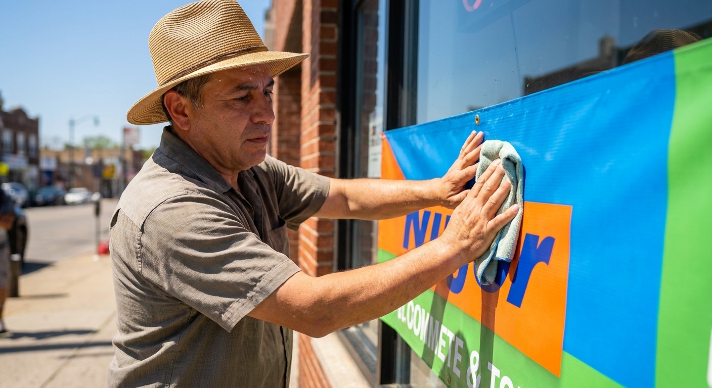 วิธีดูแลป้ายไวนิลและสติ๊กเกอร์หน้าร้อน ให้สีสดทนนาน - vinyl-sticker-summer-maintenance