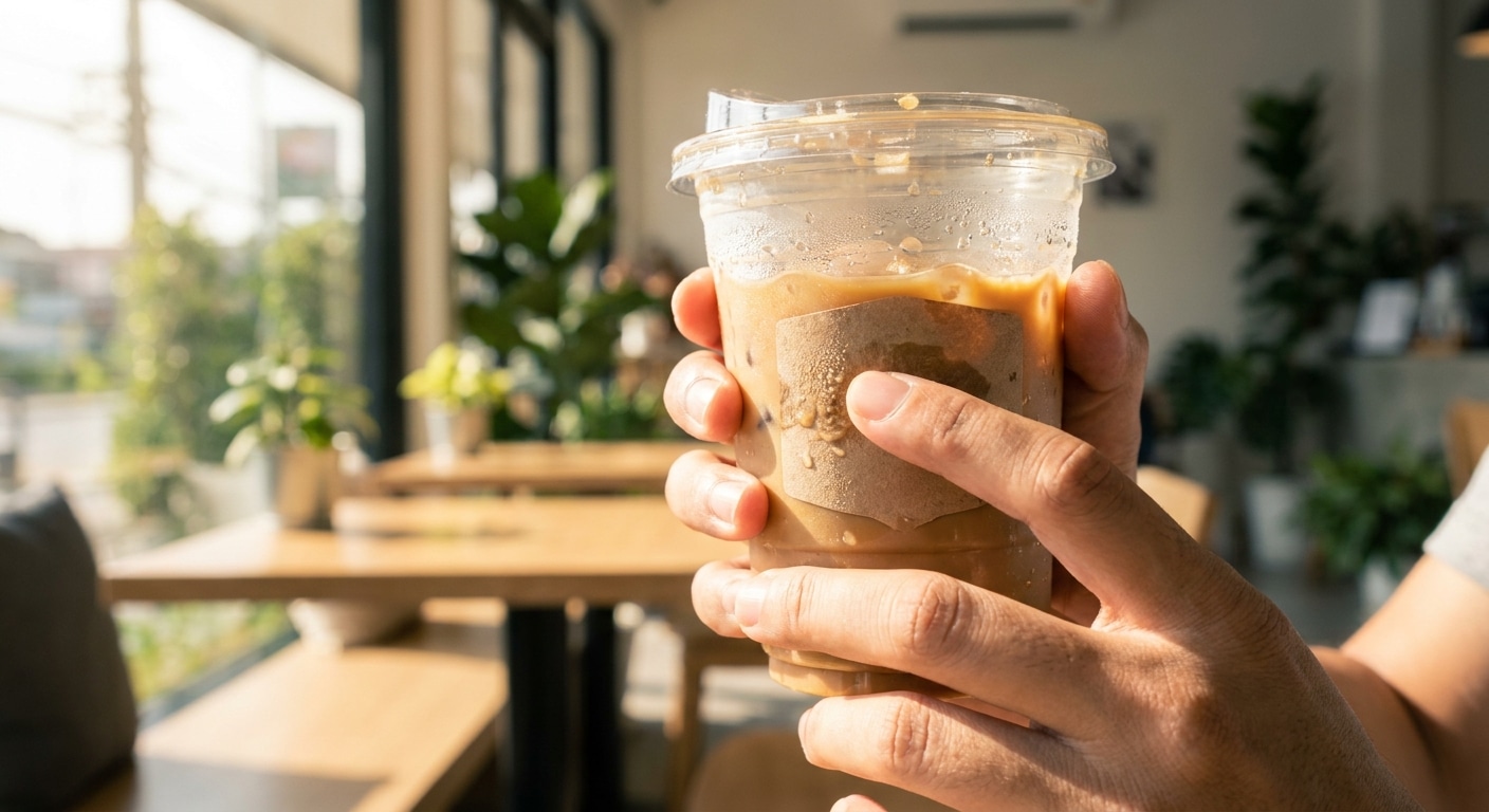 เลือกสติ๊กเกอร์ติดแก้วกาแฟแบบไหนให้กันน้ำ ไม่ลอกกระจุย - waterproof-coffee-cup-stickers