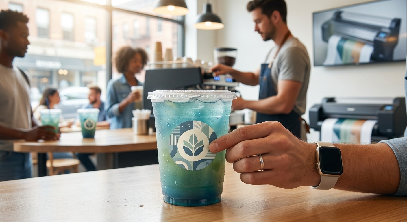 คู่มือเลือกสติ๊กเกอร์กันน้ำติดแก้วเครื่องดื่มปี 2026 - waterproof-sticker-guide-2026