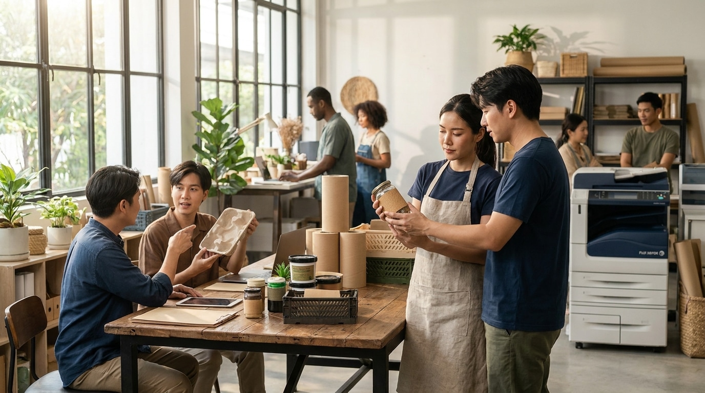 เทรนด์ฉลากสินค้าปี 2027! งานพิมพ์รักษ์โลกมัดใจลูกค้า SME - 2027-eco-packaging-print-trend