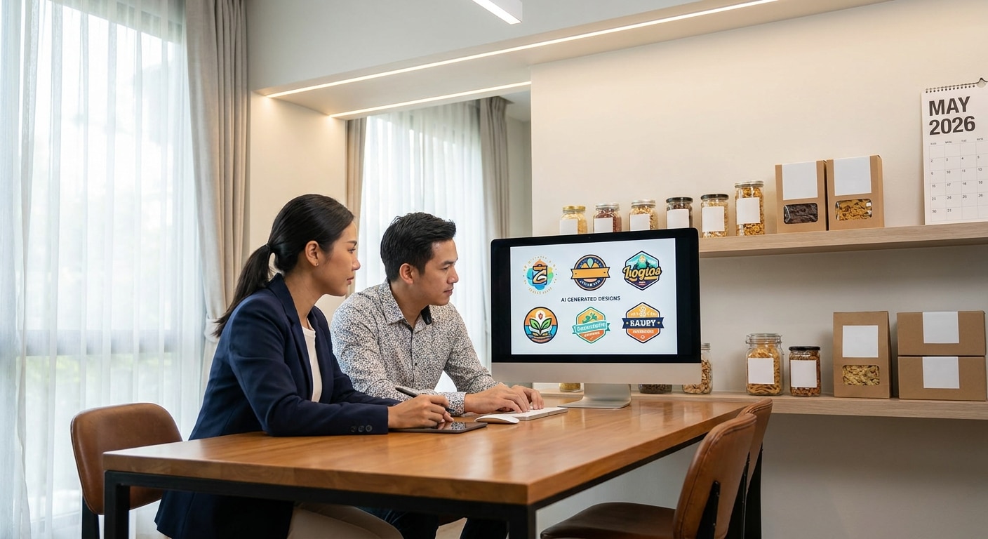 อัปเดตเทรนด์ 2026! ใช้ AI ช่วยออกแบบฉลากสินค้า SME ไทย - ai-label-design-trend-2026