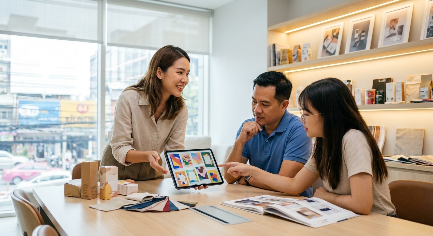 เทรนด์สิ่งพิมพ์ปลายปี 2026! AI ช่วยออกแบบฉลากเจาะตลาด SME - ai-label-design-trend-2026