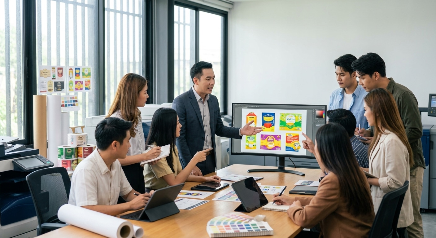 จับตาเทรนด์ปลายปี 2026! AI พลิกโฉมวงการออกแบบสิ่งพิมพ์ - ai-printing-design-trend-2026