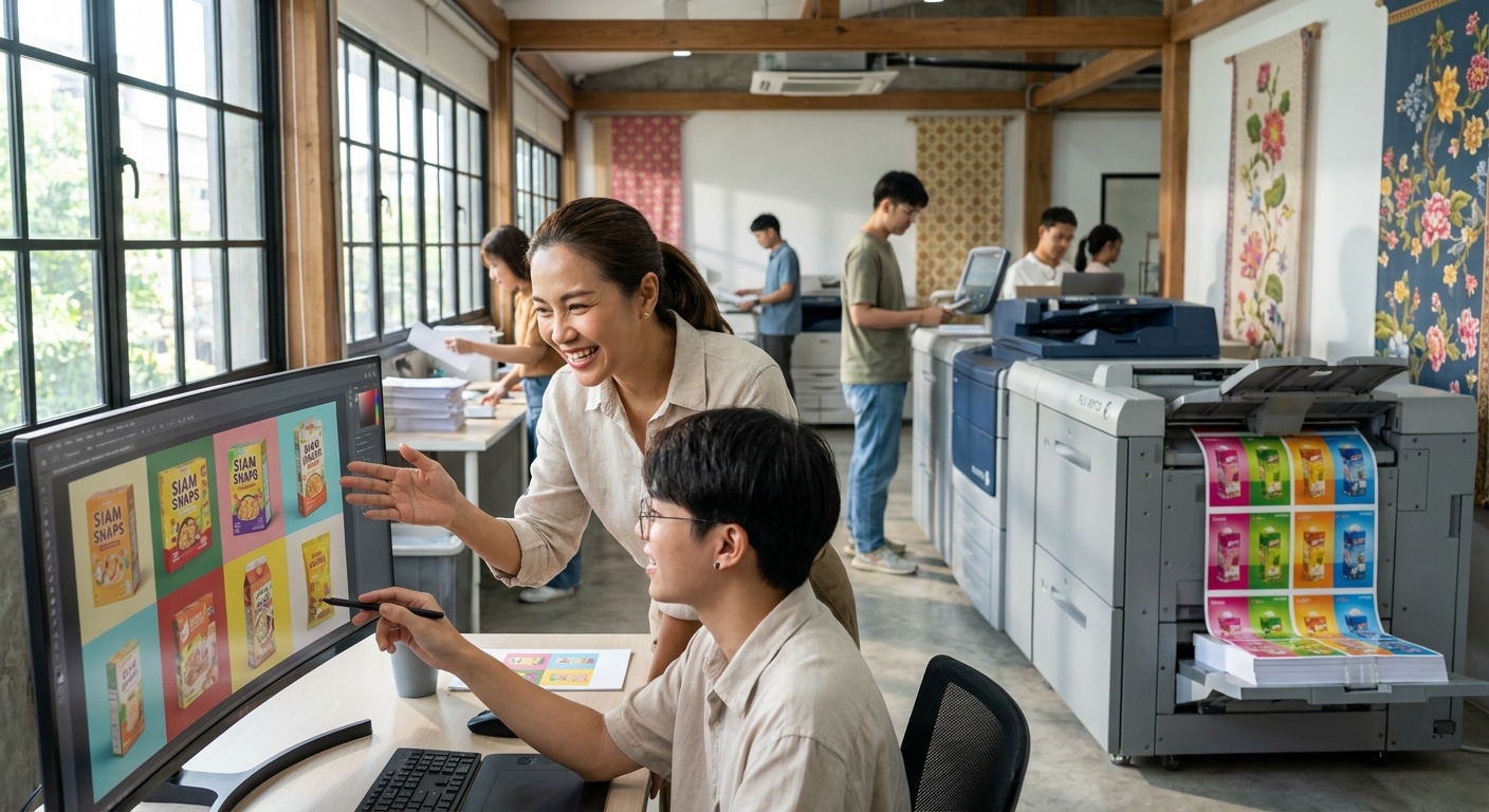 เทรนด์ 2026! AI ผสานงานพิมพ์ ยกระดับบรรจุภัณฑ์ SME - ai-printing-packaging-trend