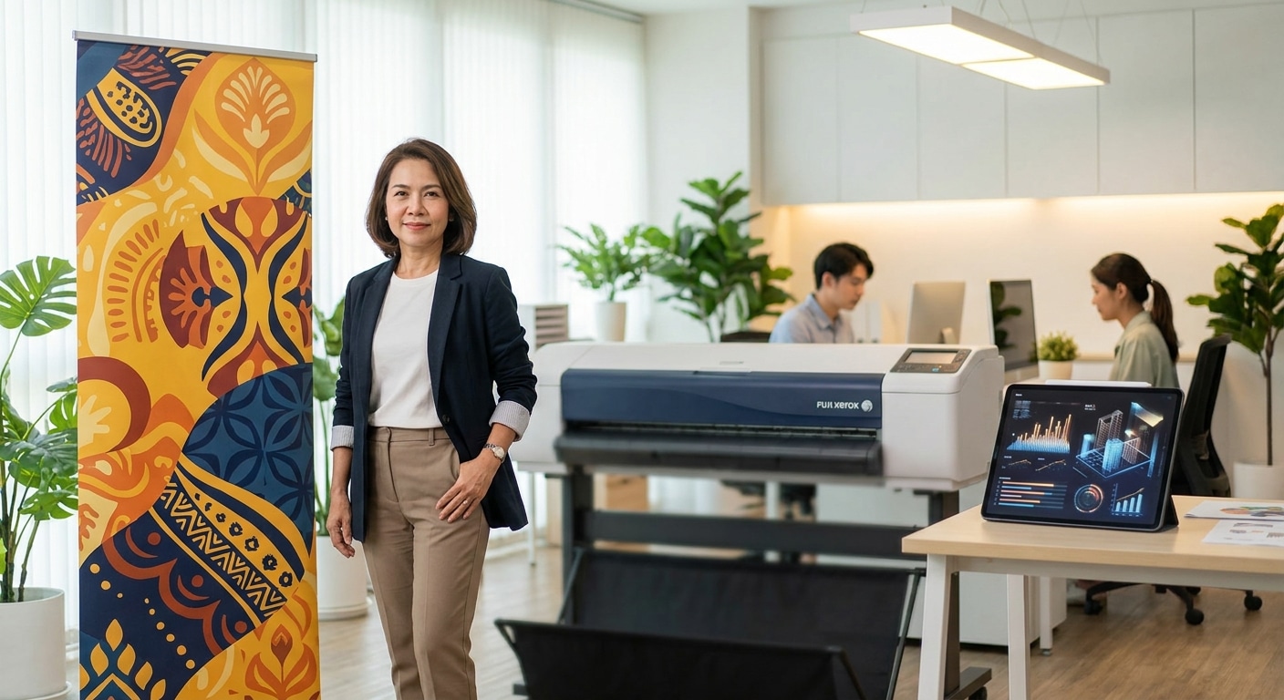 เทรนด์สิ่งพิมพ์ 2026: AI พลิกโฉมงานออกแบบป้ายโฆษณา SME - ai-printing-signage-trend-2026