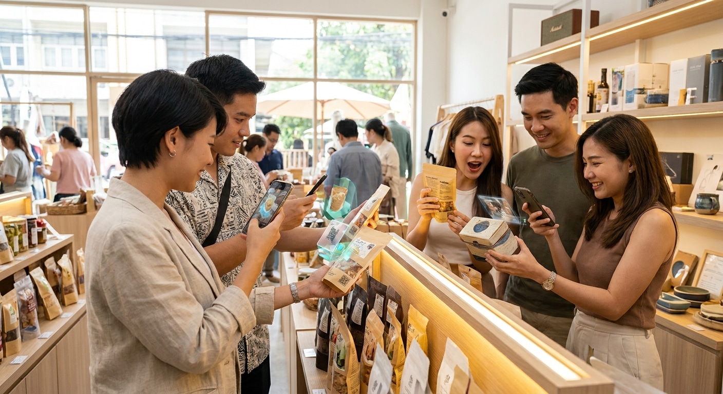 เทรนด์บรรจุภัณฑ์ 2026: ฉลาก AR สแกนพายอดขาย SME พุ่ง - ar-smart-label-trend-2026