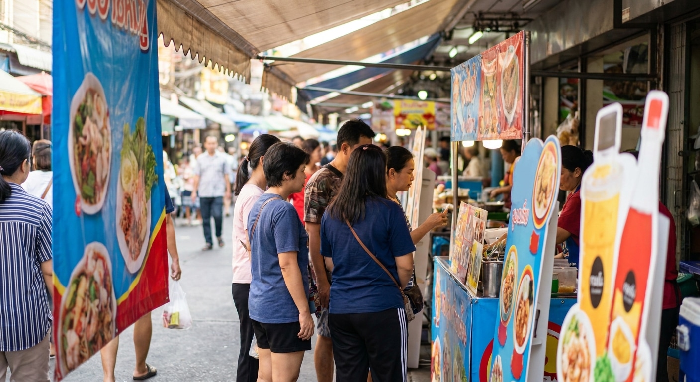 เทคนิคกระตุ้นยอดขายหน้าร้าน ด้วยป้ายโฆษณาและสแตนดี้ - boost-sales-offline-signage