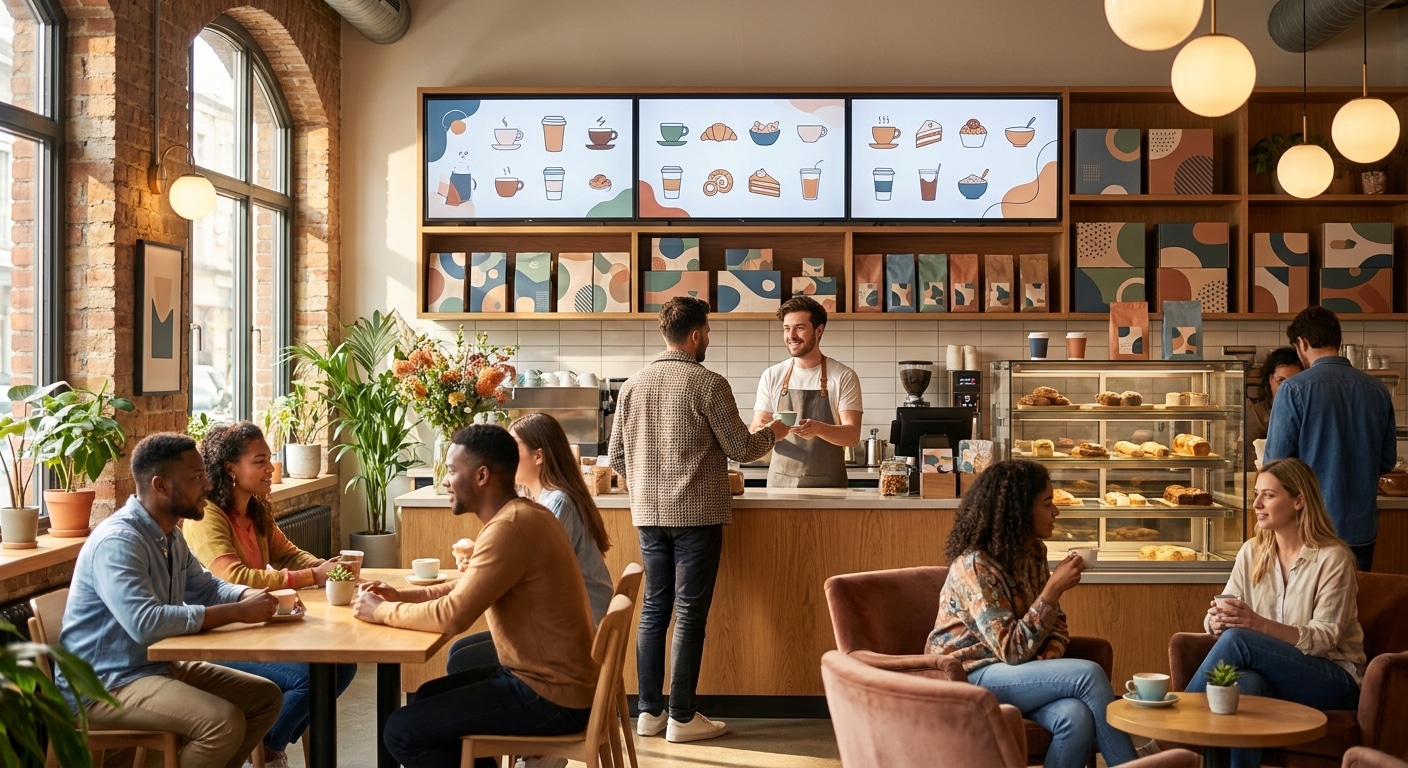 ออกแบบโลโก้และเมนูคาเฟ่ดึงดูดลูกค้า สไตล์ SME ปี 2026 - cafe-logo-menu-design-sme