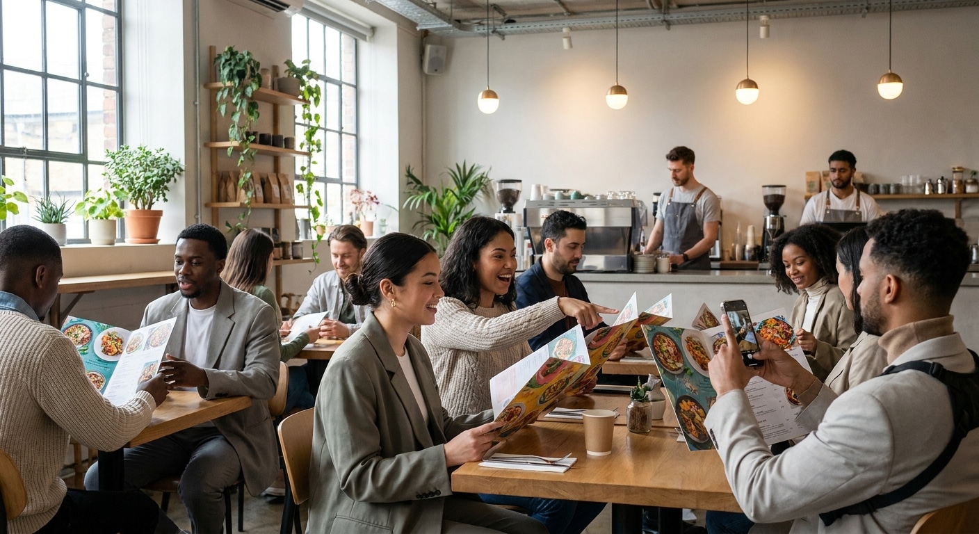 เทรนด์คาเฟ่ 2026: พิมพ์เมนูอาหารยังไงให้ลูกค้ายอมจ่าย? - cafe-menu-printing-trends-2026