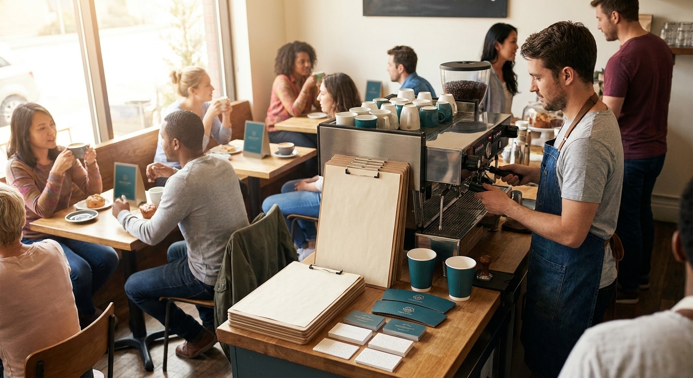 เช็กลิสต์สื่อสิ่งพิมพ์เปิดร้านคาเฟ่ สร้างแบรนด์ให้ปัง! - cafe-printing-checklist-branding