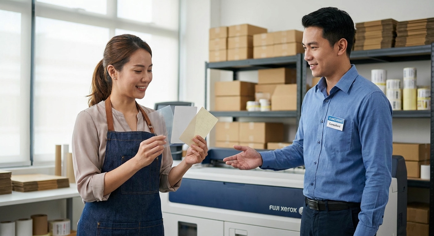 เจาะลึกสติ๊กเกอร์ 3 ชนิด! PP, PVC, กระดาษ เลือกยังไงให้ปัง - choose-sticker-material-guide