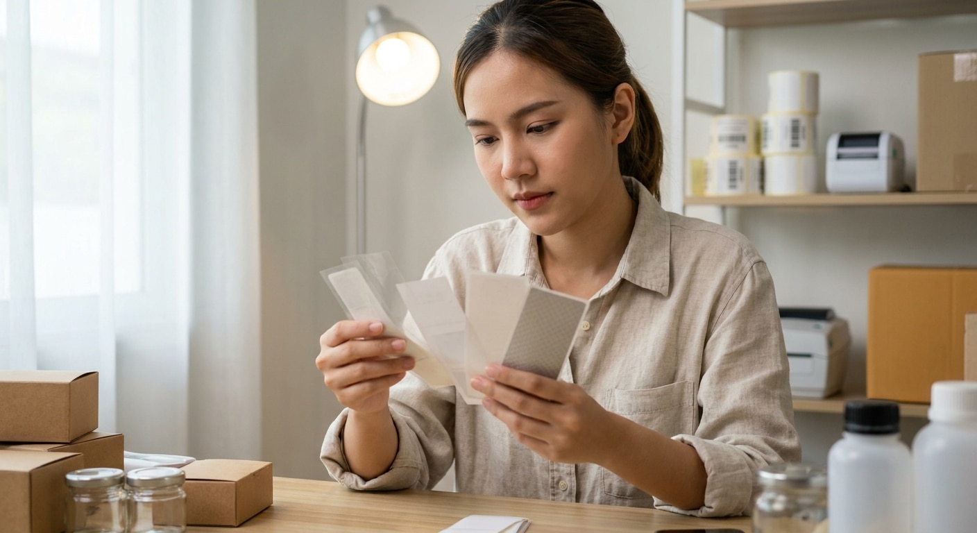 เลือกสติ๊กเกอร์ PP, PVC หรือกระดาษ? เคล็ดลับฉบับ SME - choose-sticker-material-guide