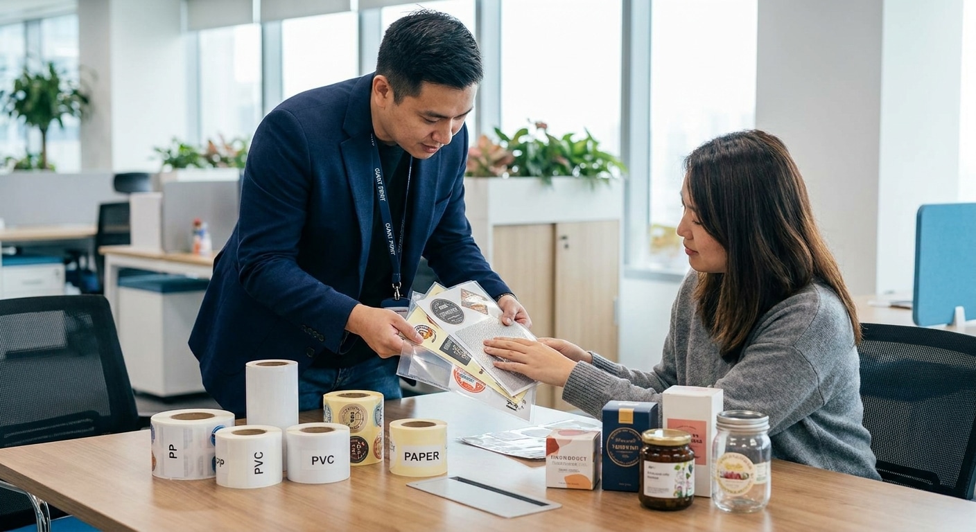 วิธีเลือกเนื้อสติ๊กเกอร์ฉลากสินค้า ให้เหมาะกับแพ็กเกจจิ้ง - choose-sticker-material-packaging