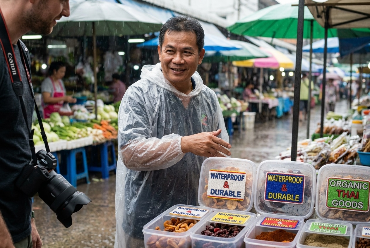 วิธีเลือกสติ๊กเกอร์ฉลากสินค้าให้ติดทนรับหน้าฝนปี 2026 - choose-sticker-packaging-tips