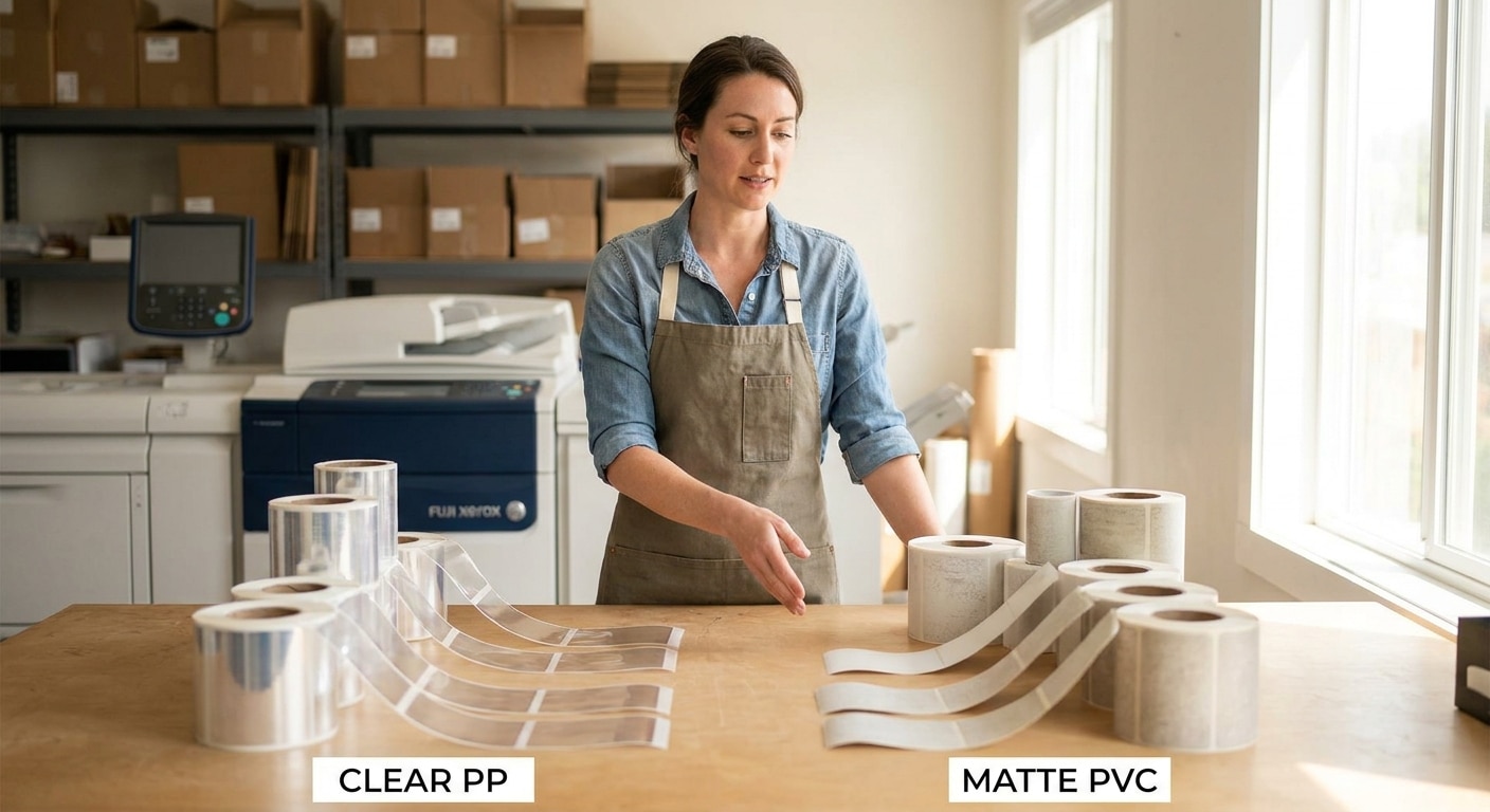 สติ๊กเกอร์ PP vs PVC ต่างกันอย่างไร? เลือกฉลากฉบับ SME - difference-pp-pvc-stickers