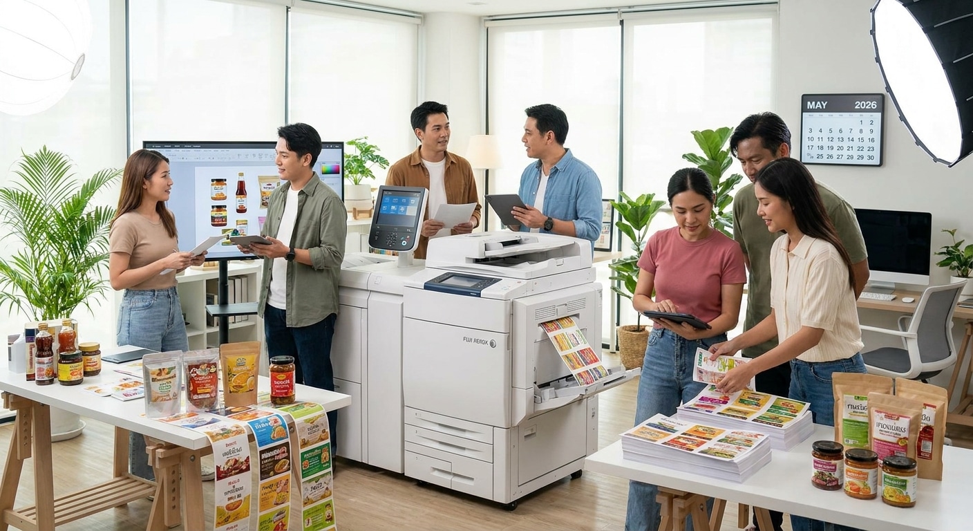 พิมพ์ดิจิทัล 2026! เทคโนโลยีทำฉลากสินค้า SME แบบไม่ง้อสต็อก - digital-printing-tech-sme