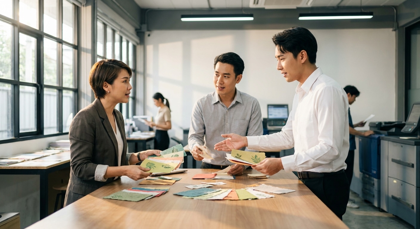 เจาะเทรนด์สิ่งพิมพ์ H2/2026: ฉลากรักษ์โลกดันยอดขาย SME - eco-friendly-label-printing-trend