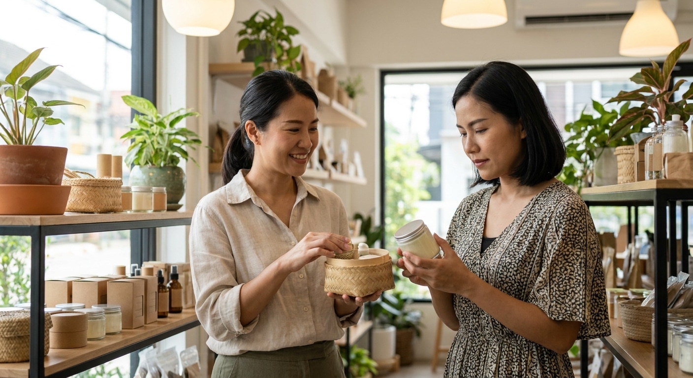 เทรนด์สิ่งพิมพ์ 2026: ฉลากและแพคเกจจิ้งรักษ์โลกฉบับ SME - eco-friendly-packaging-label-trend