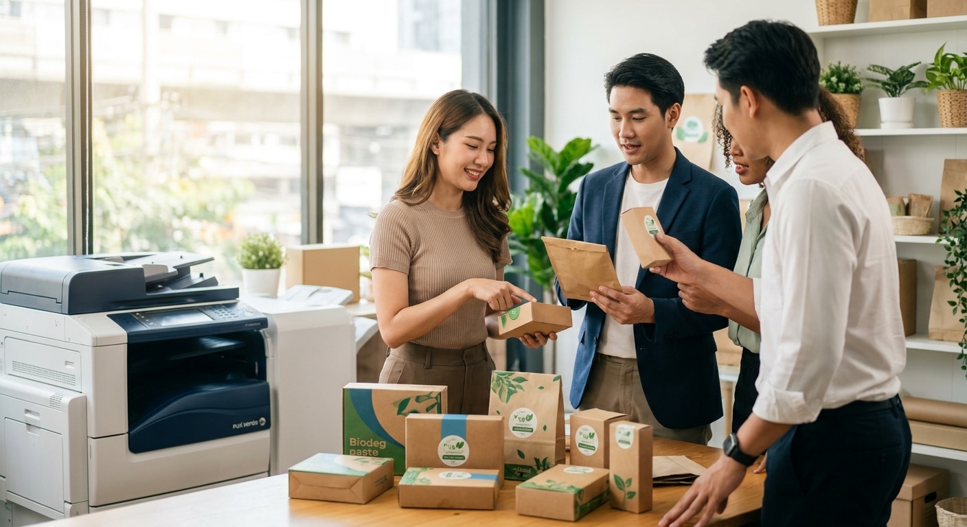 เทรนด์พิมพ์บรรจุภัณฑ์ 2026: วัสดุรักษ์โลก ดันยอดขาย SME - eco-friendly-packaging-print-trend