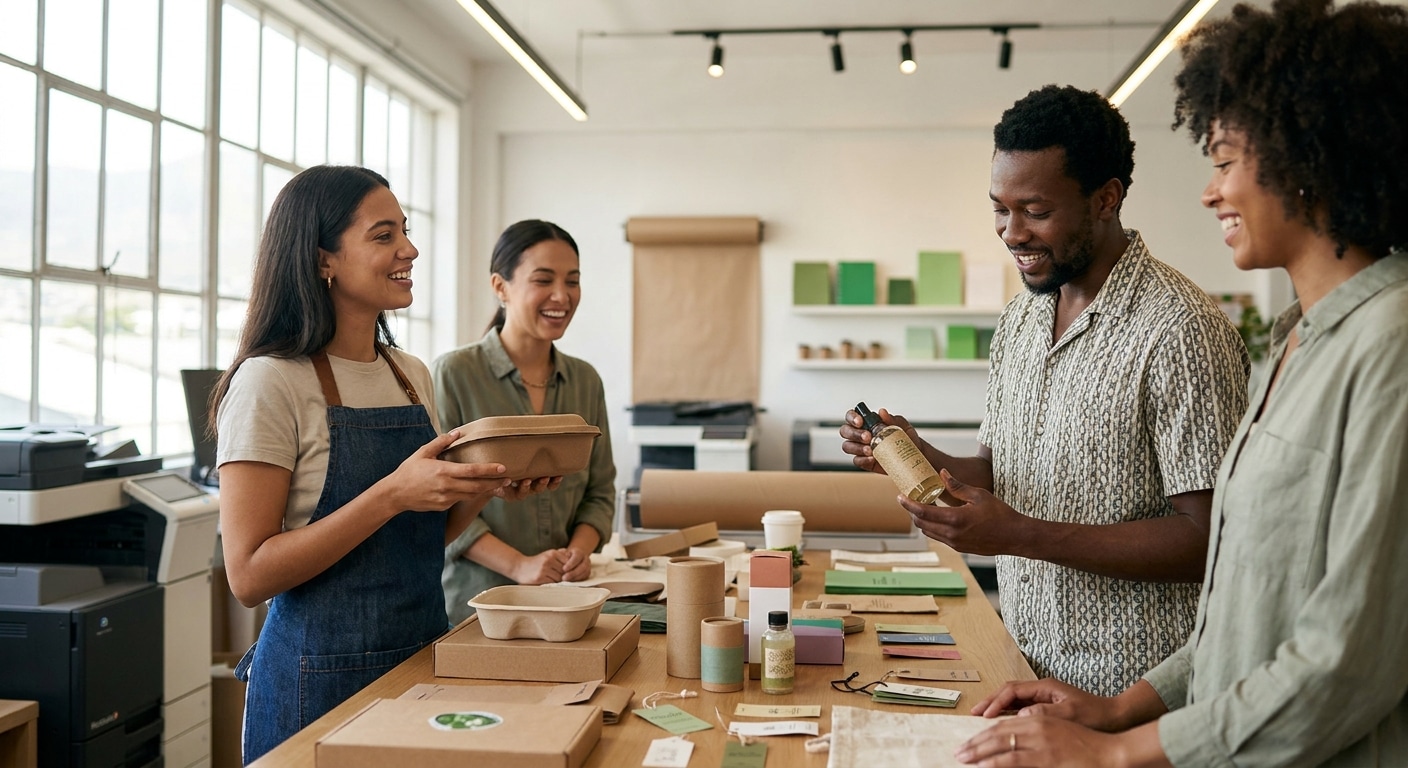 เทรนด์สื่อสิ่งพิมพ์ 2026-2027: แพคเกจจิ้งรักษ์โลกมาแรง! - eco-friendly-packaging-print-trend-2026