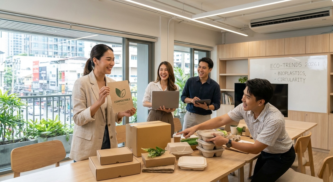 จับตาเทรนด์ 2026: แพคเกจจิ้งรักษ์โลก โอกาสใหม่ของแบรนด์ SME - eco-friendly-packaging-trend-sme