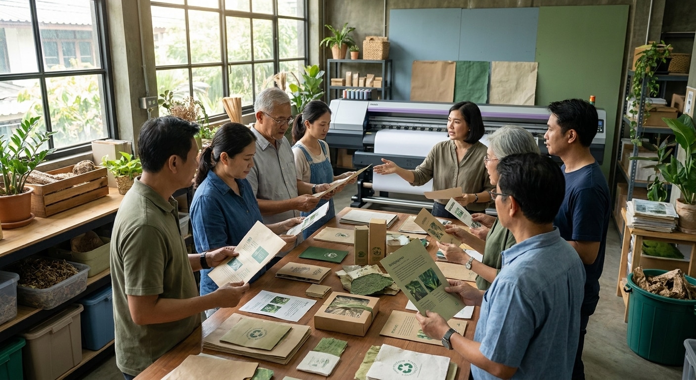 เทรนด์สิ่งพิมพ์ 2026! ฉลากสินค้ารักษ์โลก ดันยอดขาย SME - eco-friendly-print-trend-2026