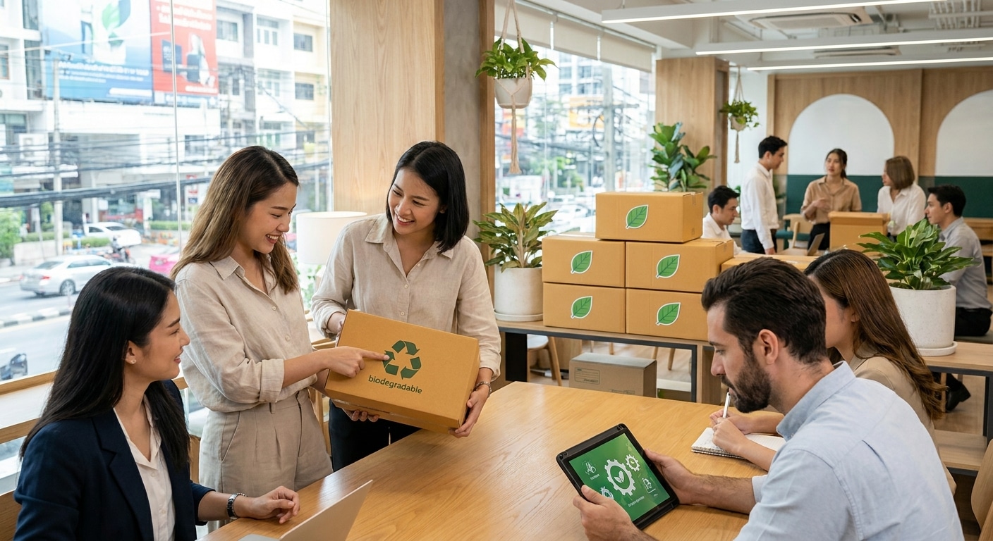 อัปเดตเทรนด์สิ่งพิมพ์ 2027: ฉลากรักษ์โลกดันยอดขาย SME - eco-friendly-print-trend-2027
