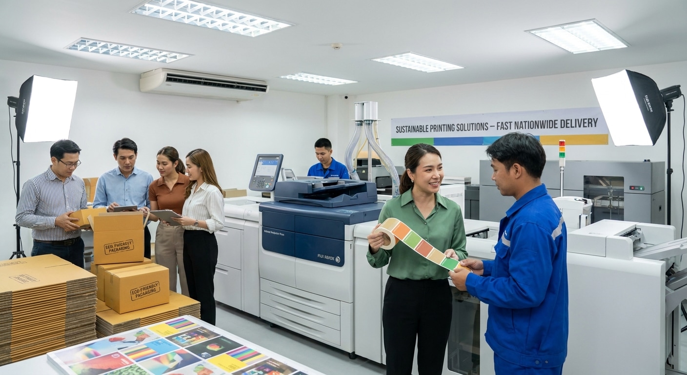 เทรนด์พิมพ์ 2026: หมึกรักษ์โลกและฉลาก Eco ดันยอด SME - eco-friendly-printing-packaging-trend