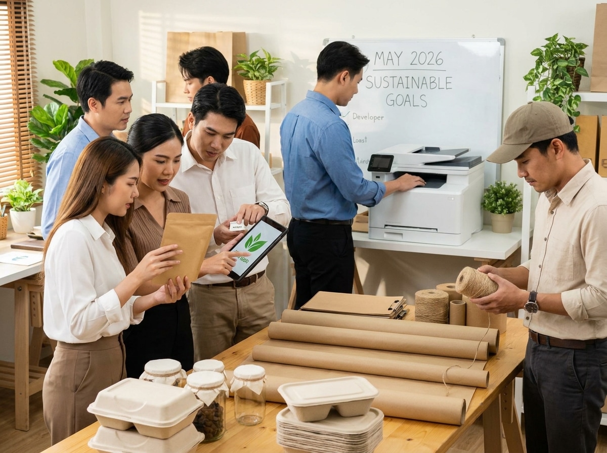 เทรนด์สื่อสิ่งพิมพ์ 2026: แพ็กเกจจิ้งรักษ์โลกมาแรง - eco-friendly-printing-trend-2026