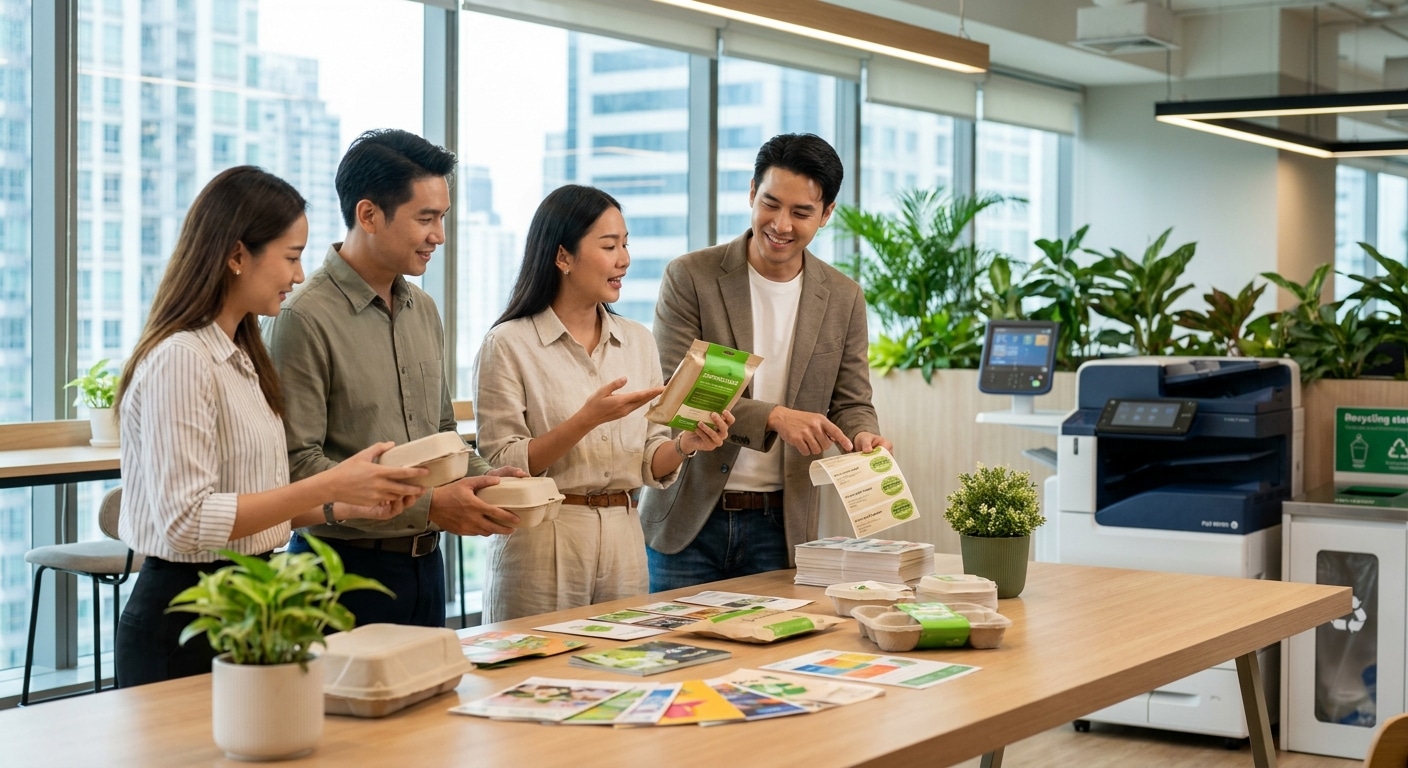 เทรนด์รักษ์โลก 2027! นวัตกรรมสิ่งพิมพ์ Eco ดันแบรนด์ SME - eco-friendly-printing-trend-2027