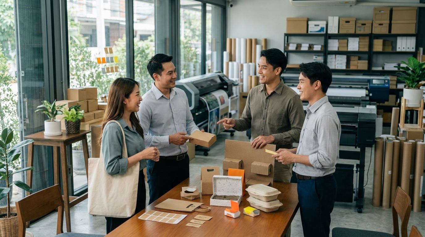 เทรนด์แพคเกจจิ้งรักษ์โลก 2027 สื่อสิ่งพิมพ์ที่ SME ต้องรู้ - eco-packaging-print-trend-2027