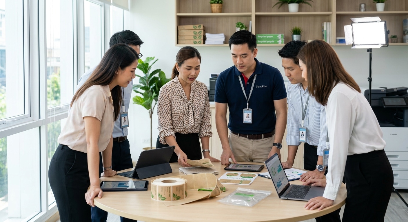 จับตาเทรนด์สื่อสิ่งพิมพ์ปี 2027 นวัตกรรมฉลากรักษ์โลกมาแรง - eco-printing-label-trend-2027